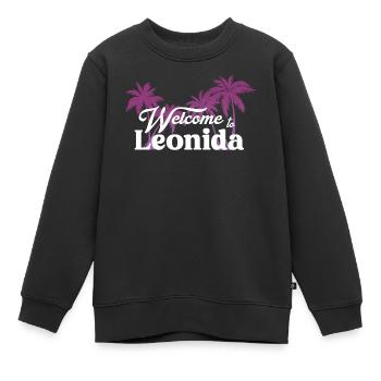 Welcome to Leonida - GTAVI - Sweat Premium enfant bio - noir - Devant - AI Model Kid Female (0cm)