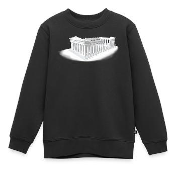 PARTHÉNON ATHÈNES - Sweat Premium enfant bio - noir - Devant - AI Model Kid Female (0cm)
