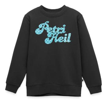 Petri Heil Angler Hobby Fische Schuppen Muster - Kinder Premium Organic Sweatshirt - Schwarz - Vorne - AI Model Kid Female (0cm)