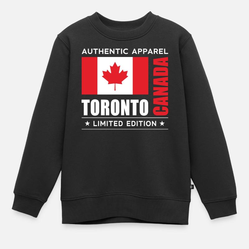 Toronto - Kids Premium Organic Sweatshirt - black