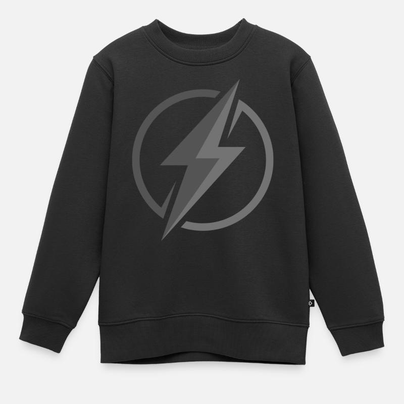Elektrisierende Energie: Kraft & Dynamik - Kinder Premium Organic Sweatshirt - Schwarz