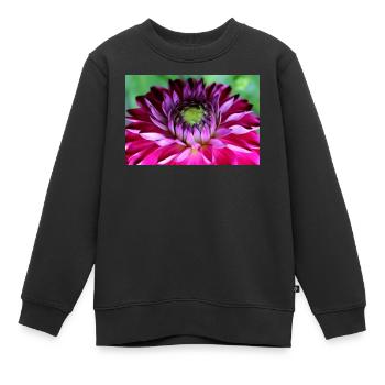 Fleur Rose Rose Fleur Fleurs Rose Rose Fleurs - Sweat Premium enfant bio - noir - Devant - AI Model Kid Female (0cm)