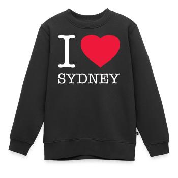 J’ADORE SYDNEY - Sweat Premium enfant bio - noir - Devant - AI Model Kid Female (0cm)