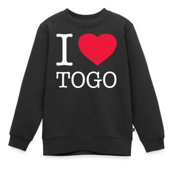 J’AIME LE TOGO - Sweat Premium enfant bio - noir - Devant - AI Model Kid Female (0cm)