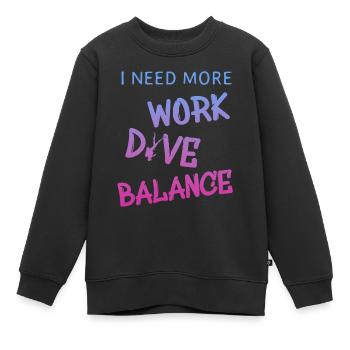 Diving - Kinder Premium Organic Sweatshirt - Schwarz - Vorne - AI Model Kid Female (0cm)
