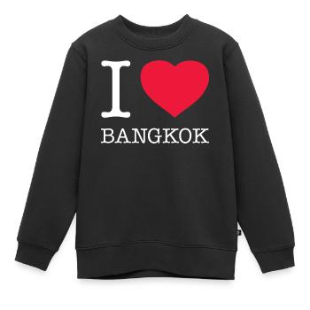J’ADORE BANGKOK - Sweat Premium enfant bio - noir - Devant - AI Model Kid Female (0cm)