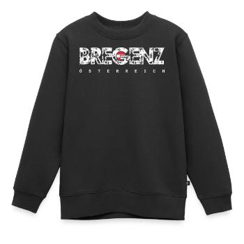 Bregenz - Sweat Premium enfant bio - noir - Devant - AI Model Kid Female (0cm)