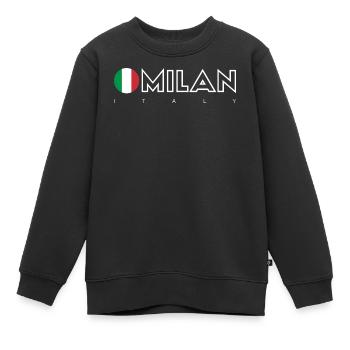 Mailand - Kinder Premium Organic Sweatshirt - Schwarz - Vorne - AI Model Kid Female (0cm)