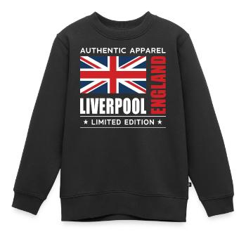 Liverpool - Sweat Premium enfant bio - noir - Devant - AI Model Kid Female (0cm)