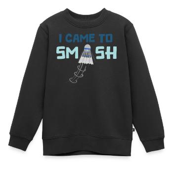 I came to smash - Sweat Premium enfant bio - noir - Devant - AI Model Kid Female (0cm)