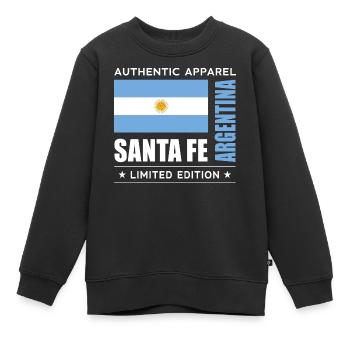 Santa Fe - Sweat Premium enfant bio - noir - Devant - AI Model Kid Female (0cm)