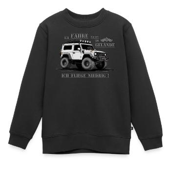 Offroad-Fahrzeug - Kinder Premium Organic Sweatshirt - Schwarz - Vorne - AI Model Kid Female (0cm)