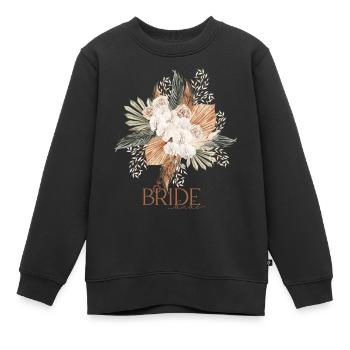 Braut - Kinder Premium Organic Sweatshirt - Schwarz - Vorne - AI Model Kid Female (0cm)