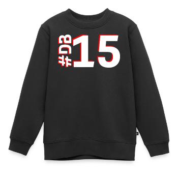 DB15-KARTON - Kinder Premium Organic Sweatshirt - Schwarz - Vorne - AI Model Kid Female (0cm)