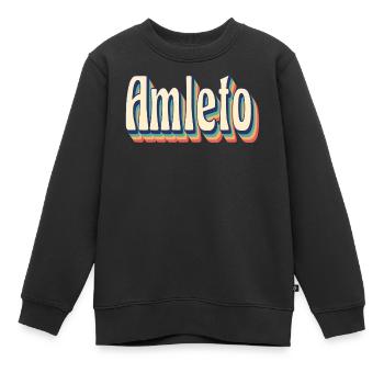 Vintage Retro Hamlet T-Shirt T-Shirt Geschenkidee - Kinder Premium Organic Sweatshirt - Schwarz - Vorne - AI Model Kid Female (0cm)