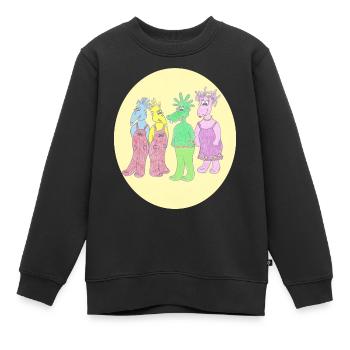 Space Belly Buttons Fan Artikel Shirt Becher Body - Kinder Premium Organic Sweatshirt - Schwarz - Vorne - AI Model Kid Female (0cm)
