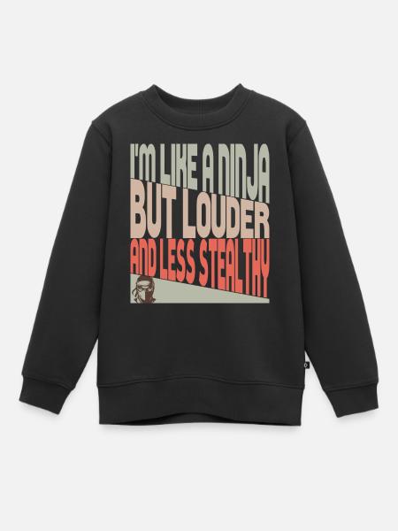 Comme un ninja - Sweat Premium enfant bio - noir