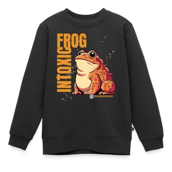 Der Froschprinz - Kinder Premium Organic Sweatshirt - Schwarz - Vorne - AI Model Kid Female (0cm)