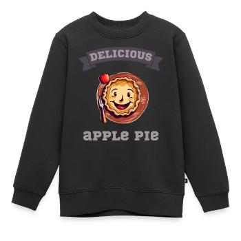 Dessert mit rotem Apfel kochen - Kinder Premium Organic Sweatshirt - Schwarz - Vorne - AI Model Kid Female (0cm)