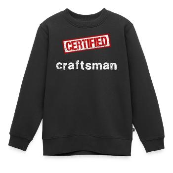 Handwerker - Kinder Premium Organic Sweatshirt - Schwarz - Vorne - AI Model Kid Female (0cm)