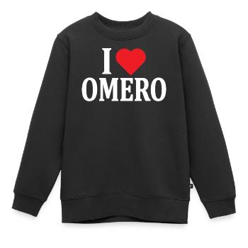 t-shirt I love Homer idée cadeau t-shirt - Sweat Premium enfant bio - noir - Devant - AI Model Kid Female (0cm)