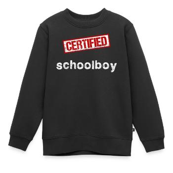 Schüler - Kinder Premium Organic Sweatshirt - Schwarz - Vorne - AI Model Kid Female (0cm)