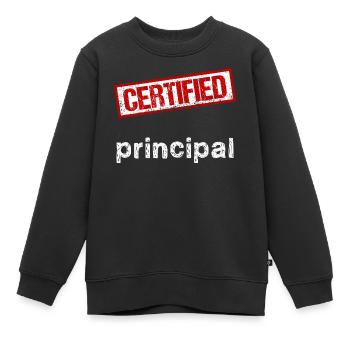 Manager - Kinder Premium Organic Sweatshirt - Schwarz - Vorne - AI Model Kid Female (0cm)