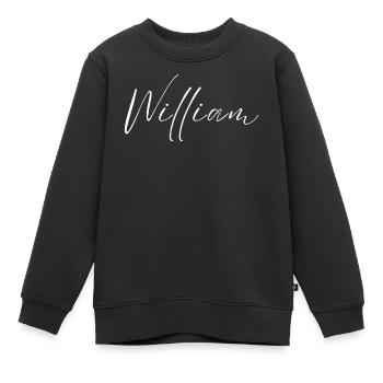T-shirt Cadeau pour hommes William Name - Sweat Premium enfant bio - noir - Devant - AI Model Kid Female (0cm)