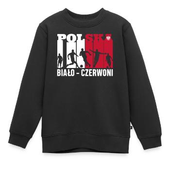 Football polonais - Sweat Premium enfant bio - noir - Devant - AI Model Kid Female (0cm)
