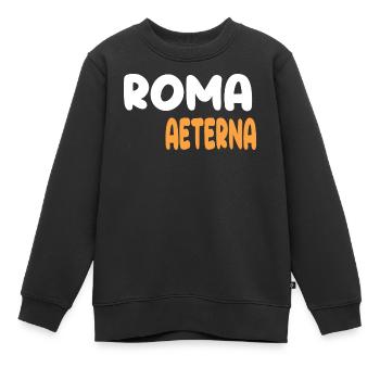 Roma Aeterna - Kinder Premium Organic Sweatshirt - Schwarz - Vorne - AI Model Kid Female (0cm)