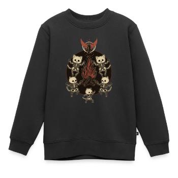 The dead cats ritual - Kids Premium Organic Sweatshirt - black - Front - AI Model Kid Female (0cm)