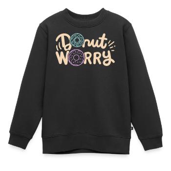 Donut inspirierender Donut - Kinder Premium Organic Sweatshirt - Schwarz - Vorne - AI Model Kid Female (0cm)