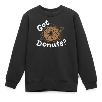 Donuts Donut-Liebhaber - Kinder Premium Organic Sweatshirt - Schwarz - Vorne - AI Model Kid Female (0cm)