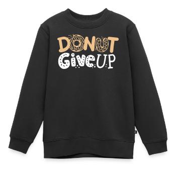 Donut Motivations-Donut - Kinder Premium Organic Sweatshirt - Schwarz - Vorne - AI Model Kid Female (0cm)