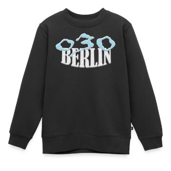 Berlin 030 Shirt exklusive - Kinder Premium Organic Sweatshirt - Schwarz - Vorne - AI Model Kid Female (0cm)
