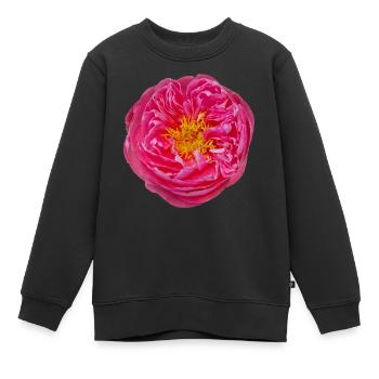 fleur rose fleur fleur fleur unique fleur rêve - Sweat Premium enfant bio - noir - Devant - AI Model Kid Female (0cm)