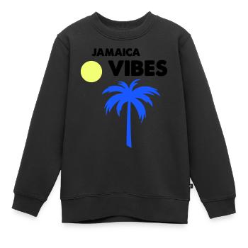 Ambiance jamaïcaine - Sweat Premium enfant bio - noir - Devant - AI Model Kid Female (0cm)