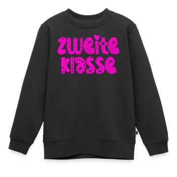 Grundschule 2 Klasse - Zweite Schulklasse - Kinder Premium Organic Sweatshirt - Schwarz - Vorne - AI Model Kid Female (0cm)