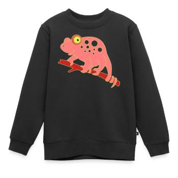 Chamaeleon tier - Kinder Premium Organic Sweatshirt - Schwarz - Vorne - AI Model Kid Female (0cm)