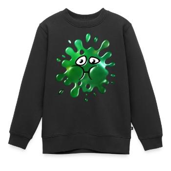 Sick Slimey - Kids Premium Organic Sweatshirt - black - Front - AI Model Kid Female (0cm)