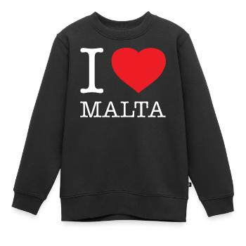 J’ADORE MALTE - Sweat Premium enfant bio - noir - Devant - AI Model Kid Female (0cm)