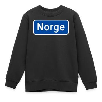 Norvège - Sweat Premium enfant bio - noir - Devant - AI Model Kid Female (0cm)