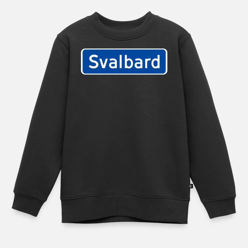 Svalbard - Sweat Premium enfant bio - noir