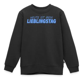JOUR PRÉFÉRÉ - Sweat Premium enfant bio - noir - Devant - AI Model Kid Female (0cm)