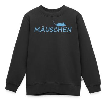 MÄUSCHEN - Kinder Premium Organic Sweatshirt - Schwarz - Vorne - AI Model Kid Female (0cm)