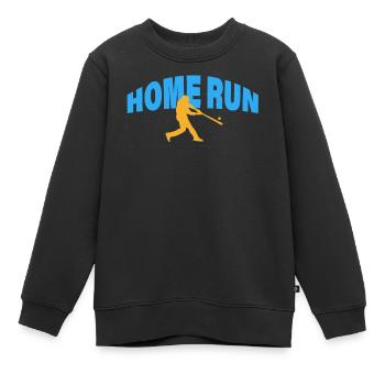 HOME RUN - Kinder Premium Organic Sweatshirt - Schwarz - Vorne - AI Model Kid Female (0cm)