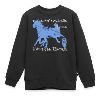 Traber trabrennen - Kinder Premium Organic Sweatshirt - Schwarz - Vorne - AI Model Kid Female (0cm)