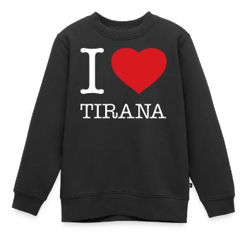 J’ADORE TIRANA - Sweat Premium enfant bio - noir - Devant - AI Model Kid Female (0cm)