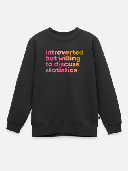 Statistiques Statistiques Statistiques - Sweat Premium enfant bio - noir
