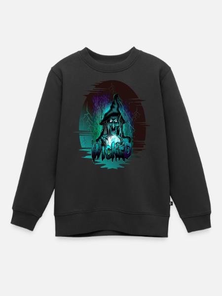 wicked2 - Kinder Premium Organic Sweatshirt - Schwarz